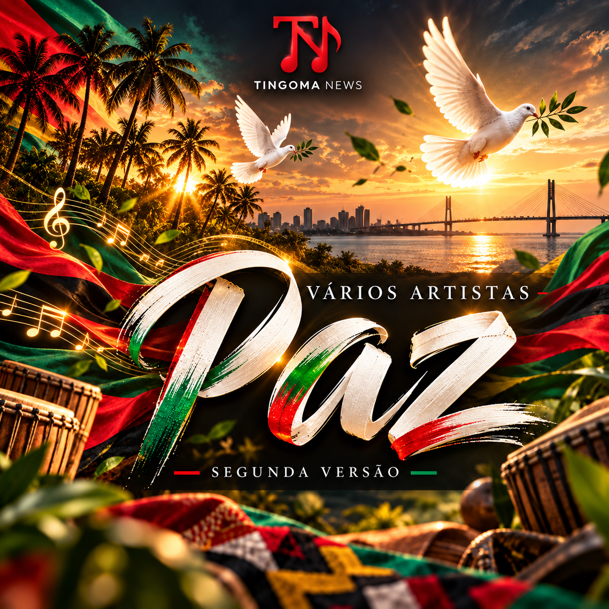 Vários Artistas Moçambicanos – Paz (Segunda versão) — capa